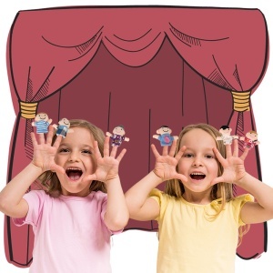 Mascote Plush mascote degetul marionete familie 6pcs - Img 2