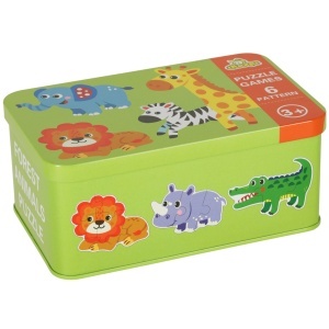 Puzzle într-o cutie de conserve safari animale 25 puzzle-uri - Img 2