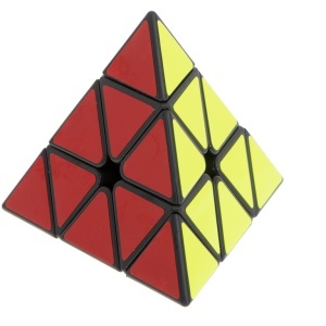 PYRAMINX puzzle puzzle cub joc negru MoYu negru - Img 2