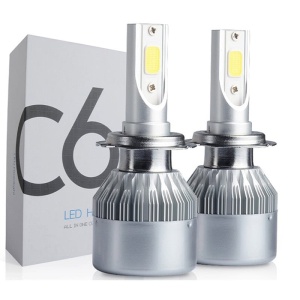 Set 2 becuri LED Auto, model C6, soclu H11, 6000K, 36W, 3500Lm , plug & play - Img 1