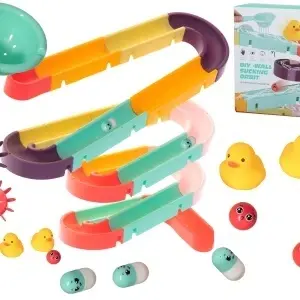 Tobogan de jucărie pentru baie cu apă + accesorii - Img 1