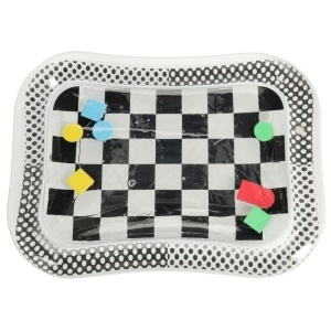 Apă gonflabilă covor gonflabil contrastant alb-negru tabla de șah 65cm x 50cm - Img 3