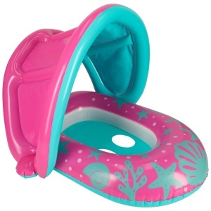 BESTWAY 34091 Ponton gonflabil cu baldachin roz - Img 2