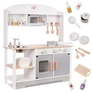 Bucătărie pentru copii din lemn MDF MODERN CLASSIC+ accesorii