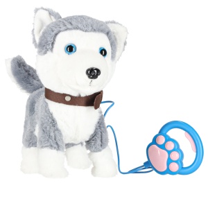 Câine interactiv în lesă latră merge își mișcă coada Husky - Img 2