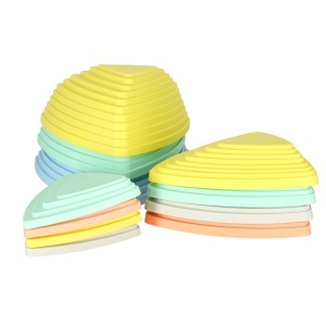 Calea senzorială pietre de râu pentru echilibru podea de formare este lava juca 11 elemente pastel - Img 2