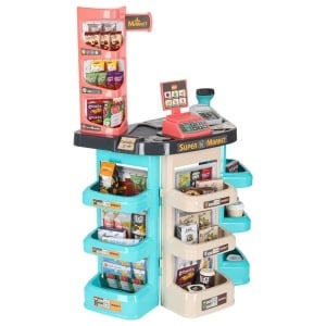 Casă de marcat pentru magazin de supermarket + cărucior de mentă - Img 2