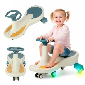 Gravity roller coaster roți strălucitoare cu LED-uri cu muzică de joc 76cm albastru și alb max 120kg max 120kg