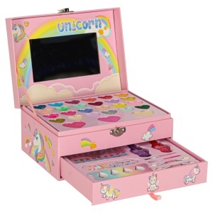 Machiaj și unghii kit machiaj cosmetice umbre lacuri sertare unicorn - Img 3