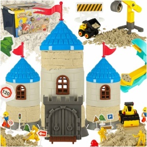 Nisip pentru copii 1100g castel vehicule matrițe figurine creative set