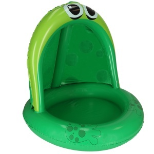 Piscină gonflabilă pontoon cu baldachin cu baldachin broască 95cm - Img 3