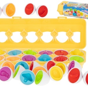 Puzzle de sortare educațional puzzle meci forme fructe ouă 12pcs