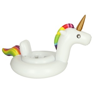 Roată de unicorn gonflabilă pentru copii cu scaun 70cm - Img 2