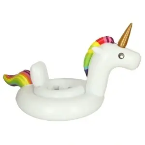 Roată de unicorn gonflabilă pentru copii cu scaun 70cm - Img 2