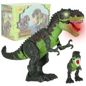 T-REX dinozaur electronic plimbări dinozaur răcnește verde