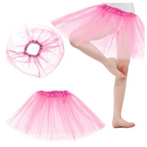 Tutu fusta de tul fusta costum roz