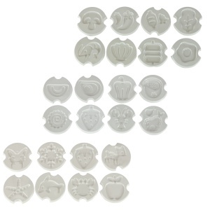 3D cristal lipici magic bucătărie șabloane creative set 62 elemente albastru - Img 3