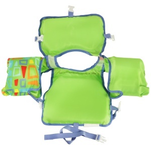 AQUASTAR Vesta de înot verde cu mâneci - Img 3