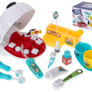 Câine câine la dentist bolnav dinte dinte de vindecare dinte