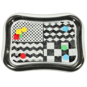 Covoraș de apă gonflabil cu modele contrastante alb-negru 65cm x 50cm - Img 3