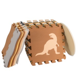 Covoraș de puzzle din spumă / playpen 36el. dinozauri 143cm x 143cm x1cm - Img 3