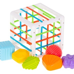 Flexibil cub sorter jucărie plug-in pătrat - Img 2
