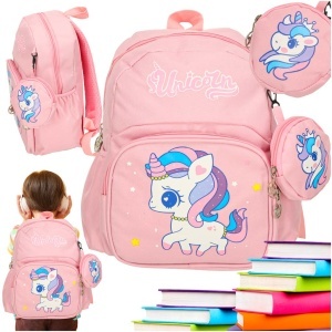 Grădiniță școală rucsac copii unicorn 30x14x23cm