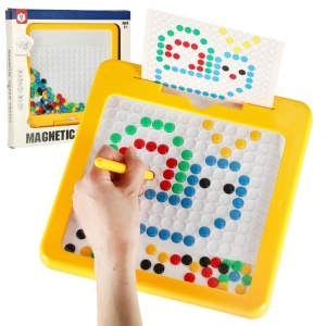Magnetic Montessori bord puncte de bord magnetic galben