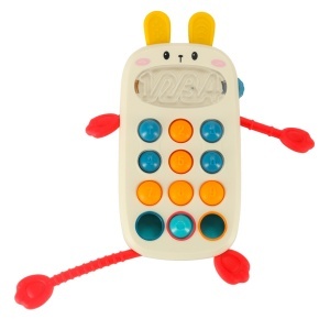 Montessori jucărie senzorială pentru copii telefon cu butoane umane - Img 2