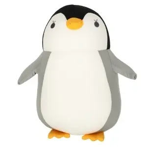 Pernă de călătorie 2in1 gât cornet pentru mașină avion pinguin mascotă - Img 2