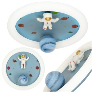 Plafonieră LED plafon plafon pentru camera copiilor LUMELA reglabilă + telecomandă astronaut