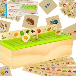 Puzzle de sortare din lemn de puzzle de potrivire a imaginilor