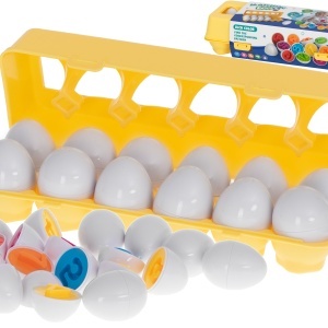 Puzzle de sortare educațional de sortare puzzle meci forme numere ouă 12pcs