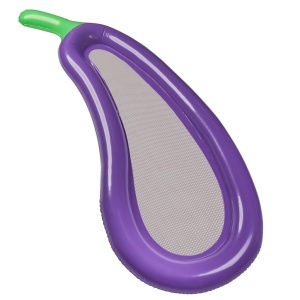 Saltea gonflabilă cu ochiuri de plasă aubergine 240cm - Img 2