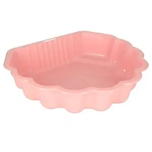 Sandbox piscină închisă Shell Twins dublu 2in1 174x79x20cm roz - Img 3