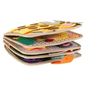 Senzorial educațional 3D simțit manipulativ broșură piese în mișcare girafă - Img 3