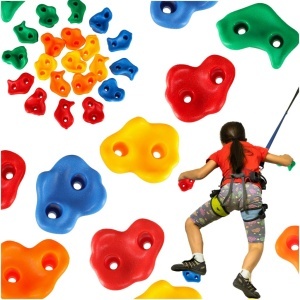 Stânci de alpinism de alpinism pentru copii colorate 20 buc + șuruburi