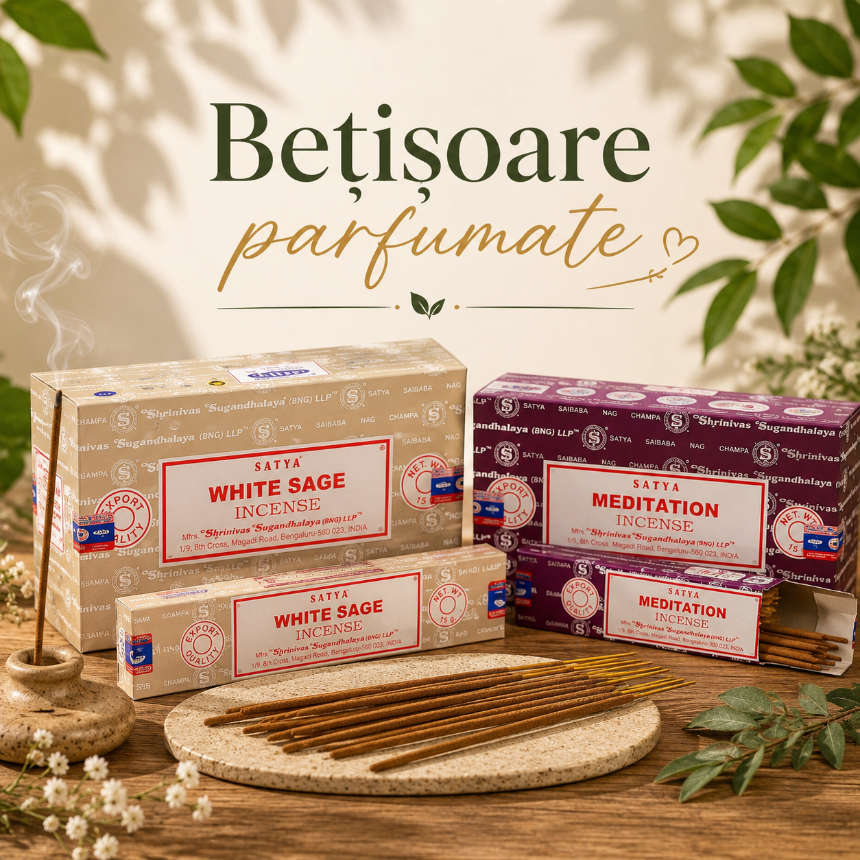 🌸 Bețișoare parfumate & suporturi