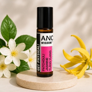 Roll-On Aromaterapie Get Physical 10 ml – Patchouli, Iasomie & Ylang-Ylang | Energie și Senzualitate