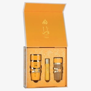 Lattafa Yara Tous 3 Pieces Gift Set pentru Femei – Eau de Parfum 100 ml + Hair Mist 50 ml + Travel Spray 12 ml