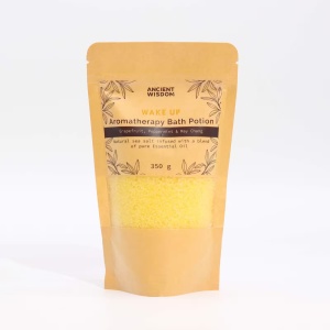Sare de Baie Aromaterapie Wake Up 350 g – Ancient Wisdom | Grapefruit, Mentă & May Chang - Img 2