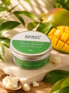 Unt de Corp cu Shea Crazy Mango 90 g – Vegan, Hidratant Intens