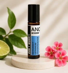 Roll-On Aromaterapie Don't Worry 10 ml – Bergamotă, Geranium și Tămâie (Frankincense)