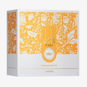 Lattafa Yara Tous 3 Pieces Gift Set pentru Femei – Eau de Parfum 100 ml + Hair Mist 50 ml + Travel Spray 12 ml - Img 2