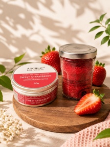 Set Răsfăț Sweet Strawberry – Scrub & Unt de Corp