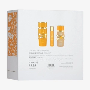 Lattafa Yara Tous 3 Pieces Gift Set pentru Femei – Eau de Parfum 100 ml + Hair Mist 50 ml + Travel Spray 12 ml - Img 3