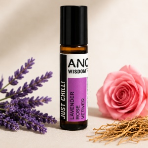 Roll-On Aromaterapie 10 ml – Lavandă, Trandafir & Vetiver | Relaxare și Echilibru