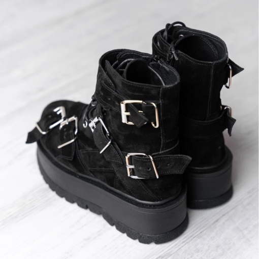 Bocanci - Heavy Duty - Negru Velur - 3