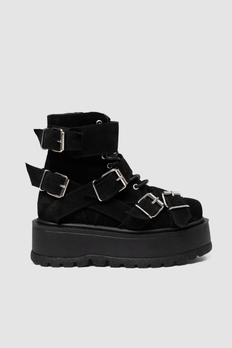 Bocanci - Heavy Duty - Negru Velur - 5