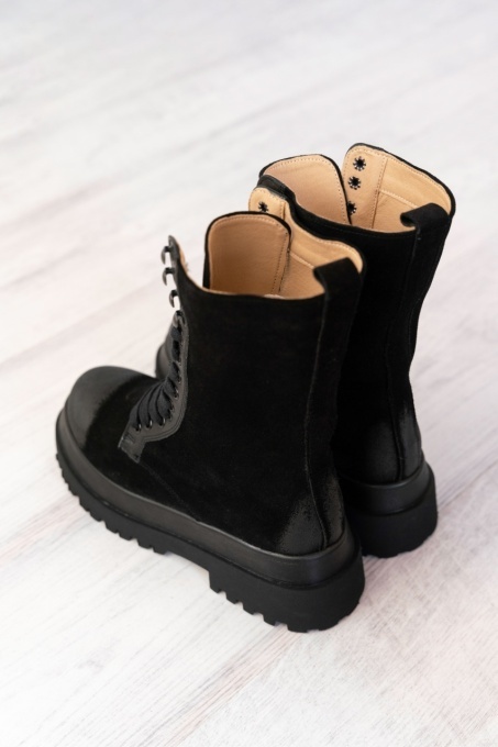 Bocanci - Mustang 2.0 - Negru Velur - 2